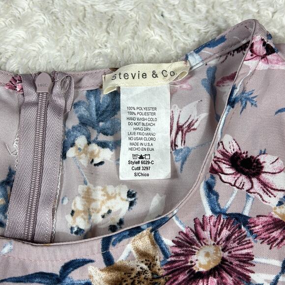 Stevie and Co. fit and flare floral print dress, size small - Picture 7 of 7